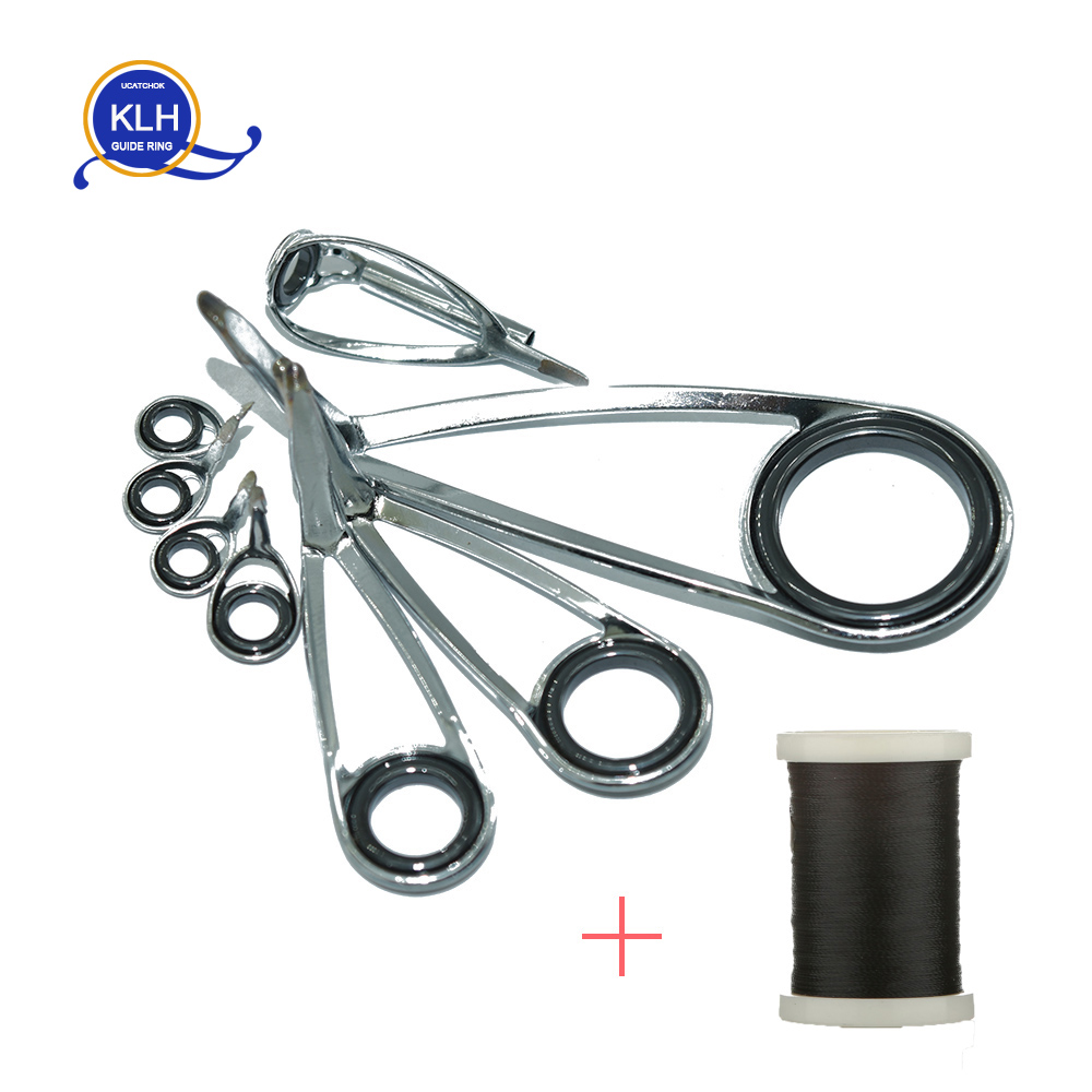 Fishing Rod Building Kit - 8 adet/Kit KLH Braketi Paslanmaz Çelik
