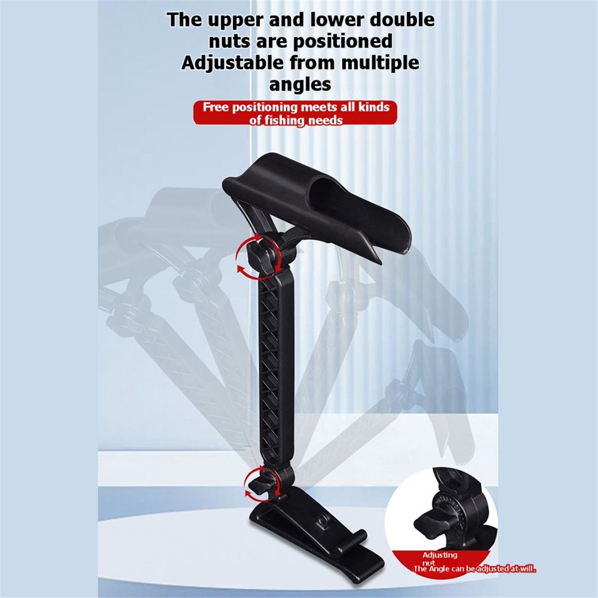 Fishing Rod Holder - POPULAR-2 adet Buzda Balıkçılık için Ayarlanabilir