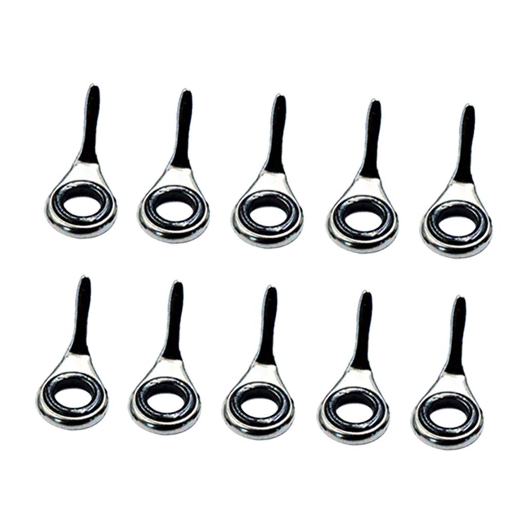 Fishing Rod Guide Replacement - 10'lu Teleskopik Olta Kılavuzları Seti Olta