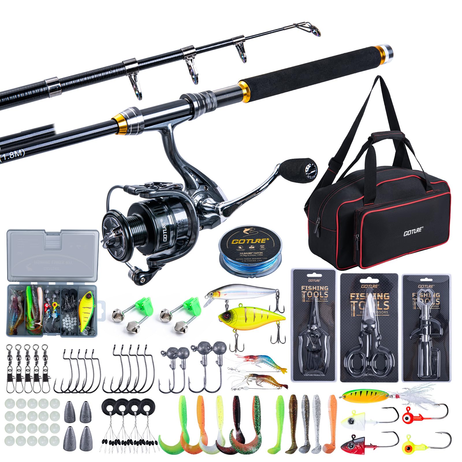 Fishing Rod Combo - Goture Teleskopik Olta ve Makara Setleri
