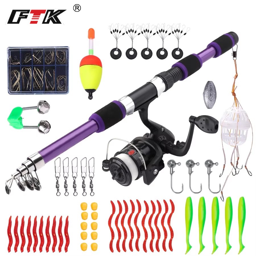 Fishing Rod Combo - FTK 1.8 M Taşınabilir İplik Olta