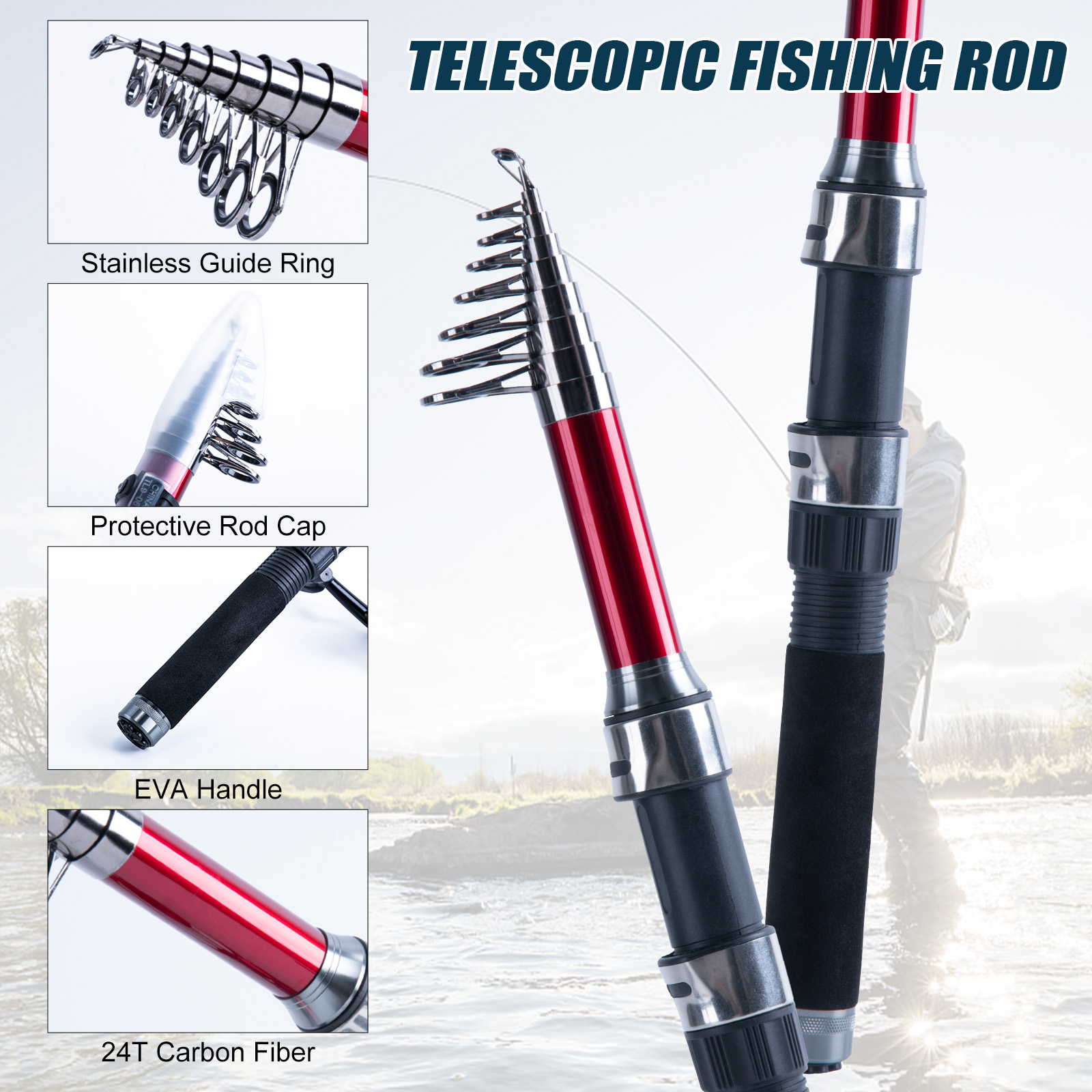 Goture Teleskopik Olta ve Maka - Fishing Rod Combo incelemesi ve fiyatı