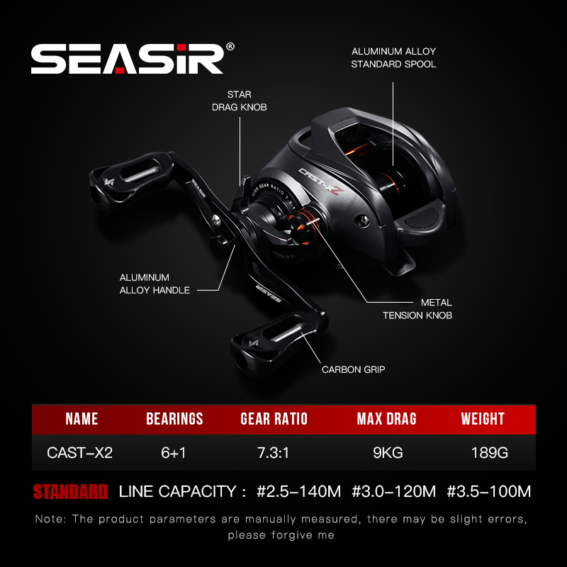 SEASIR Cast-X2 Baitcasting Mak - Kastking Reel Zephyr incelemesi ve fiyatı