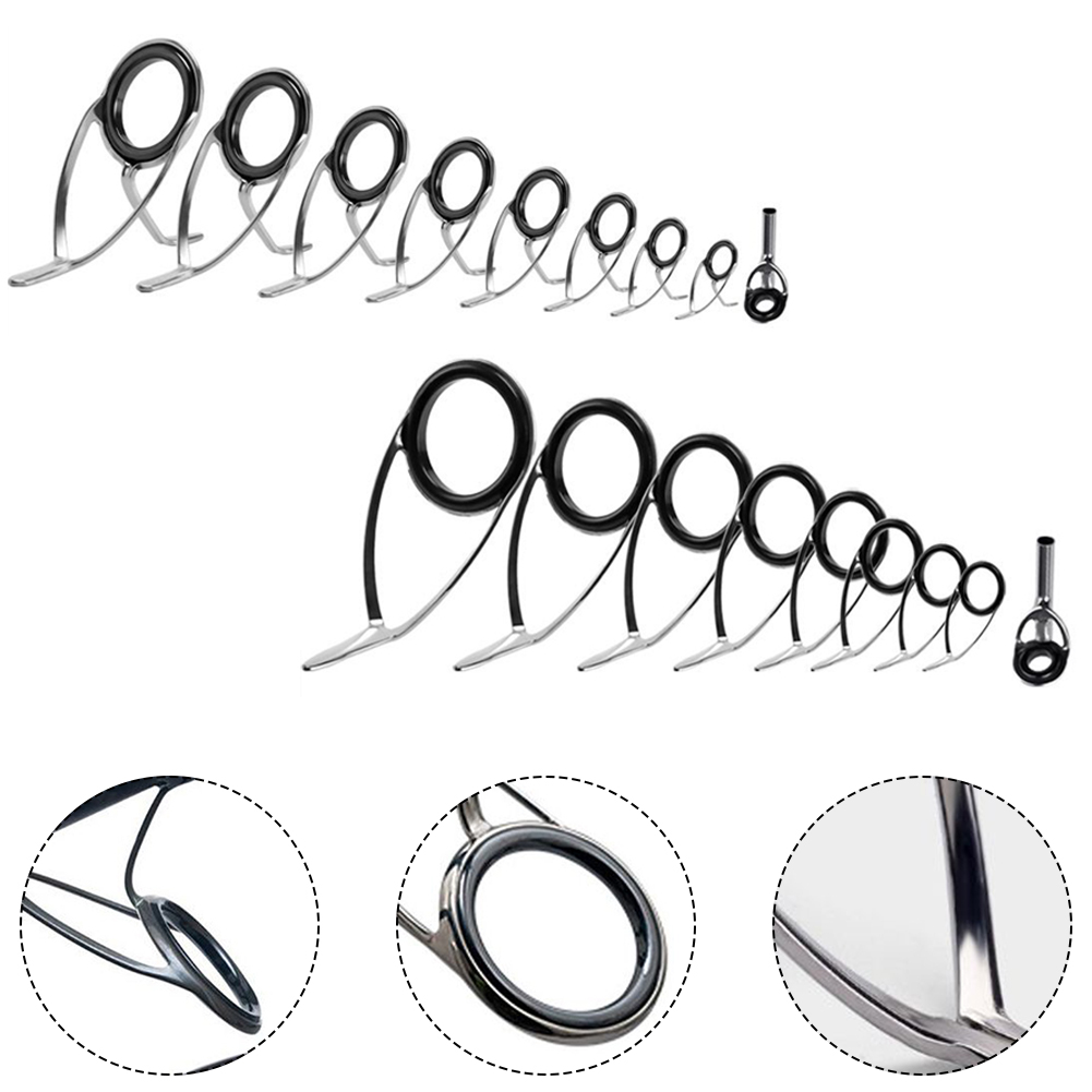 9 adet olta kılavuzu seramik y - Fishing Rod Building Kit incelemesi ve fiyatı
